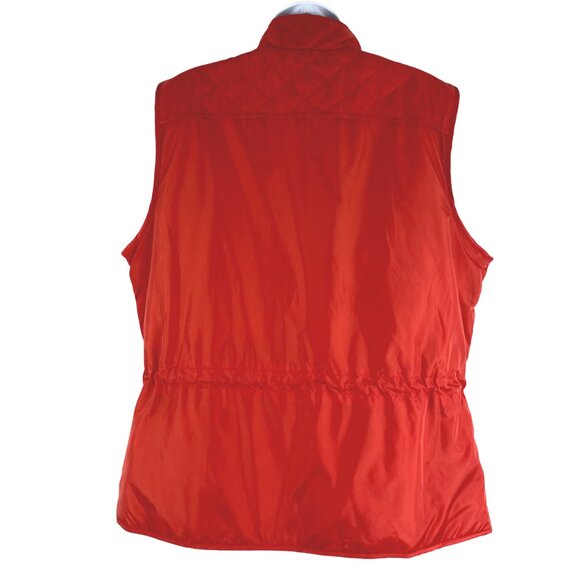 Brooks Brothers Quilted Vest Jacket Size 16 Red Full Zip Flawed NWT CJ-1744 - Picture 5 of 14